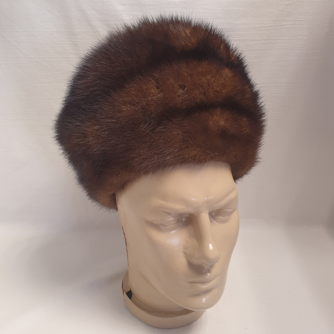 Шапка женская из натурального меха. Винтаж, СССР.. Картинка 1